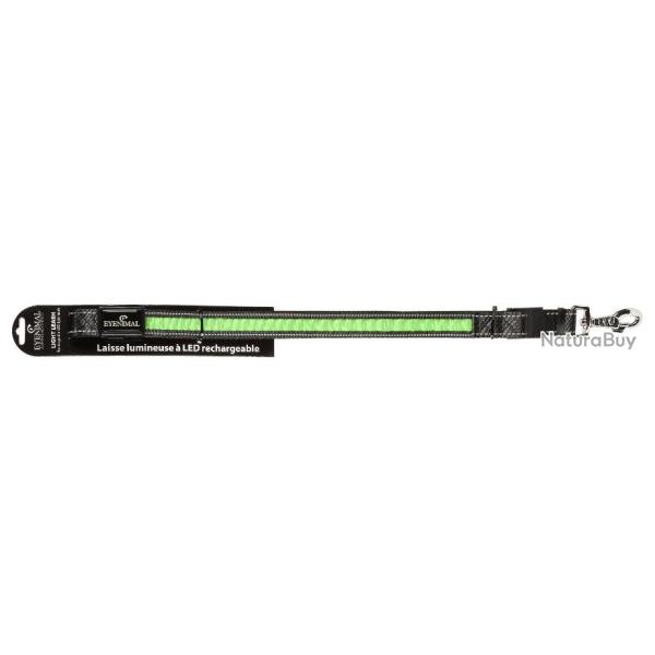 NUM'AXES - Laisse lumineuse rechargeable verte