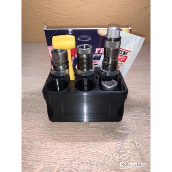 Support de rangement noir pour jeux d'outils de divers marques rcbs, lee, lyman, hornady etc....