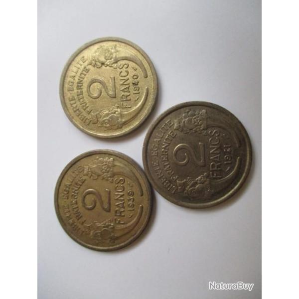Lot pi�ce de 2 FRANCS