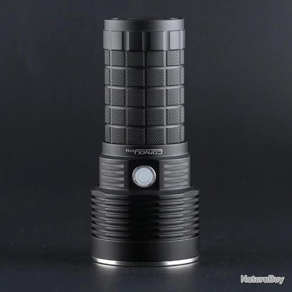 Lampe de poche Torche Etanche Ultra Puissante Convoy 4X18A LED CREE XHP70.2 4300lm 500M 4 Modes