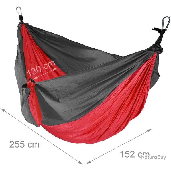 Hamac de voyage ultra lger charge 200 kg rouge 13_0001295_4