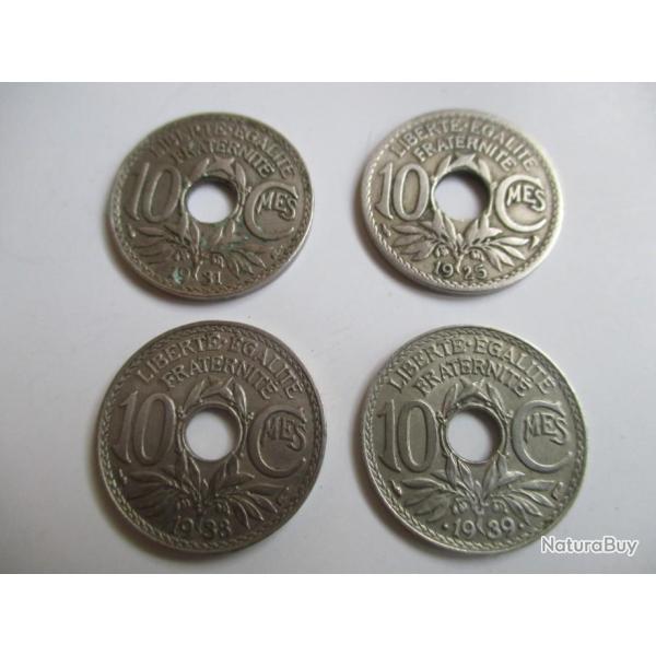 Lot pi�ces de monnaie 10 Cmes