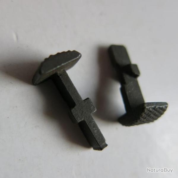 VENDU PAR CUIRASSIER11 PAIRE D'ELEMENTS   DE HAUSSE DE CARABINE