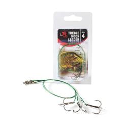 Bas de ligne Treble Hook leader 30cm Filfishing par 3 T2 / 15kg