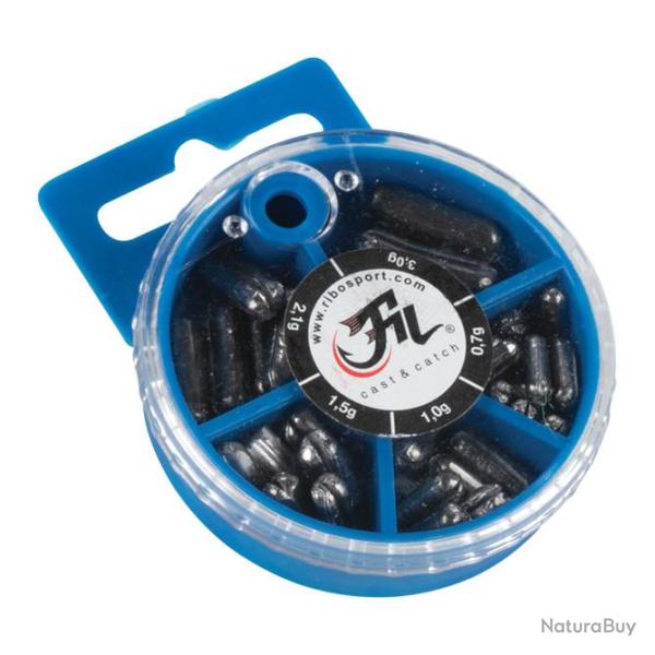 Boite de plombs Styl lead Filfishing 70gr 5 tailles