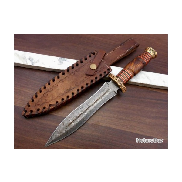 Lame damas - Couteau de collection Excalibur Royal Manche Noyer