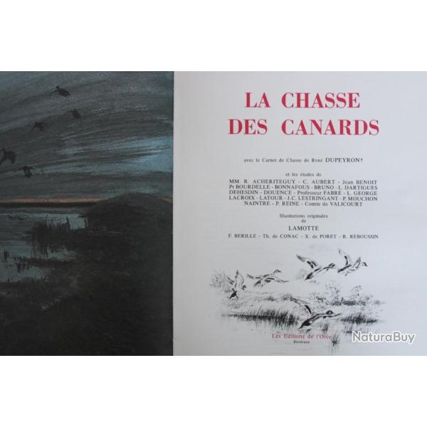 La chasse des canards, Rocher, les ditions de l'ore
