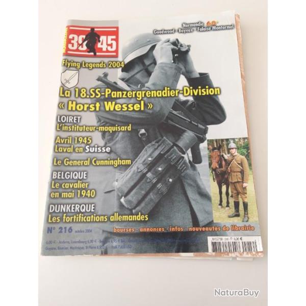 REVUE 39-45 MAGAZINE NUMERO 216