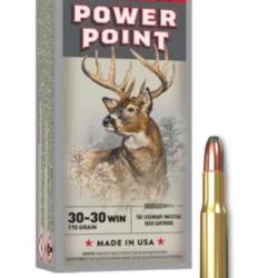 MUNITIONS WINCHESTER CALIBRE 30-30 WIN POWER POINT 170gr - 11g x20