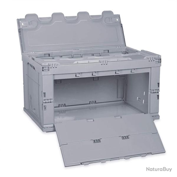 Bote de transport pliable couvercle 60 litres gris 13_0000497_2