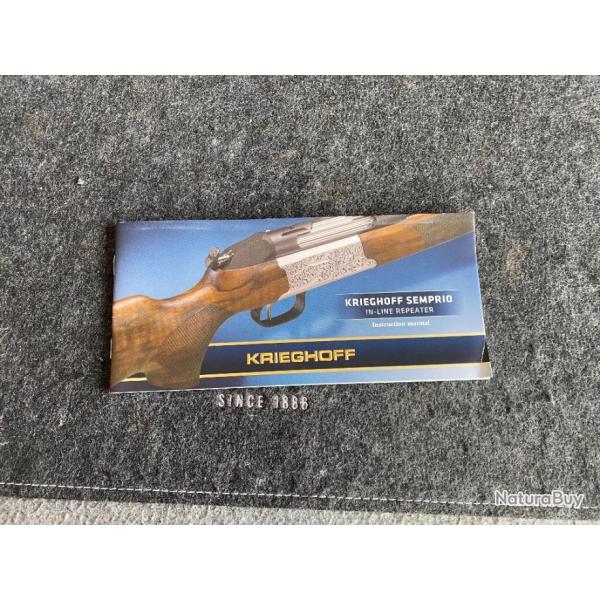 Manuel d'instruction sur les Krieghoff SEMPRIO