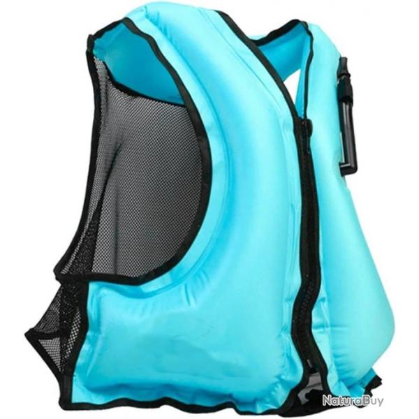 Gilet de sauvetage bleu ciel - Certifi� CE - LIVRAISON GRATUITE ET RAPIDE