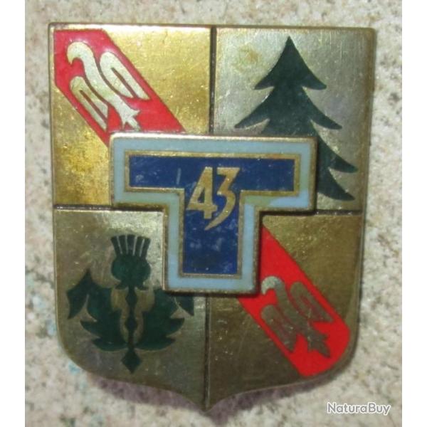 43 Rgiment de Transmissions, mail, dos guilloch dor