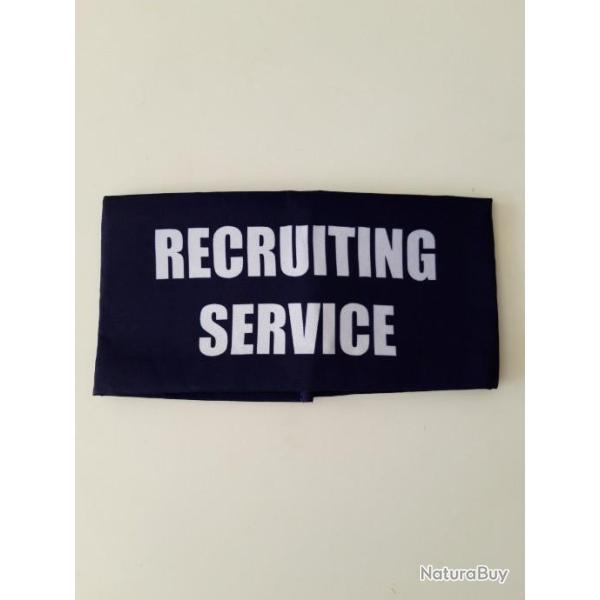 BRASSARD DU SERVICE DE RECRUTEMENT ARMEE U.S. WWII