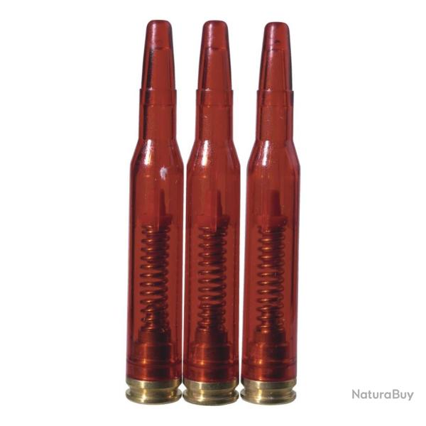 BLISTER 3 FAUSSES CARTOUCHES PLASTIQUES CAL. 308WIN