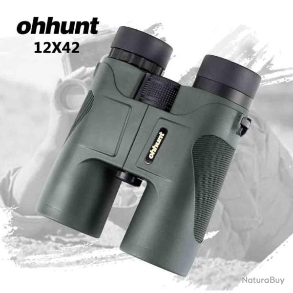 Ohhunt Jumelles 12X42 Prisme BAK4  - LIVRAISON GRATUITE !!