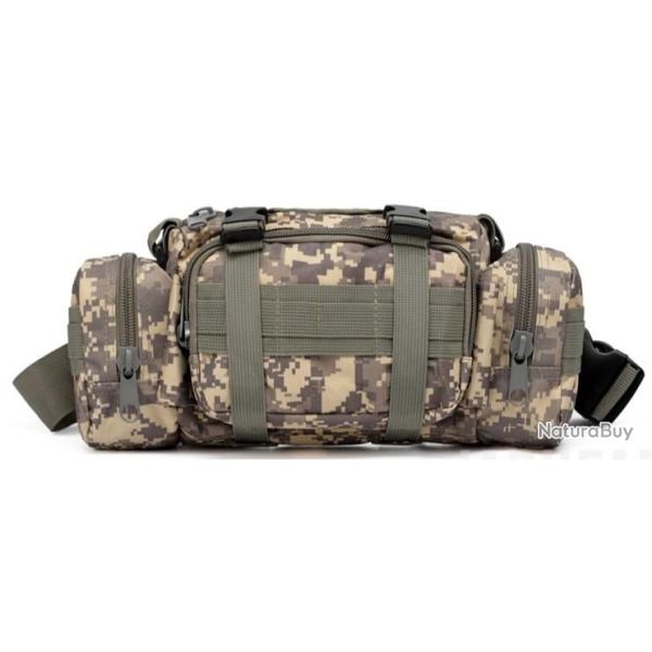 Sacoche Banane Polyvalente MOLLE - Coloris KRYPTEK GRIS