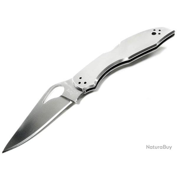 Couteau Spyderco Byrd Meadowlark 2 Folder Plain Lame Acier 8Cr13MoV BY04P2