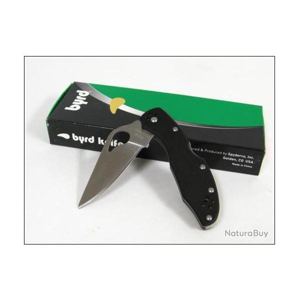 Couteau Byrd Meadowlark 2 Plain Acier 8Cr13MoV Manche G-10 BY04GP2