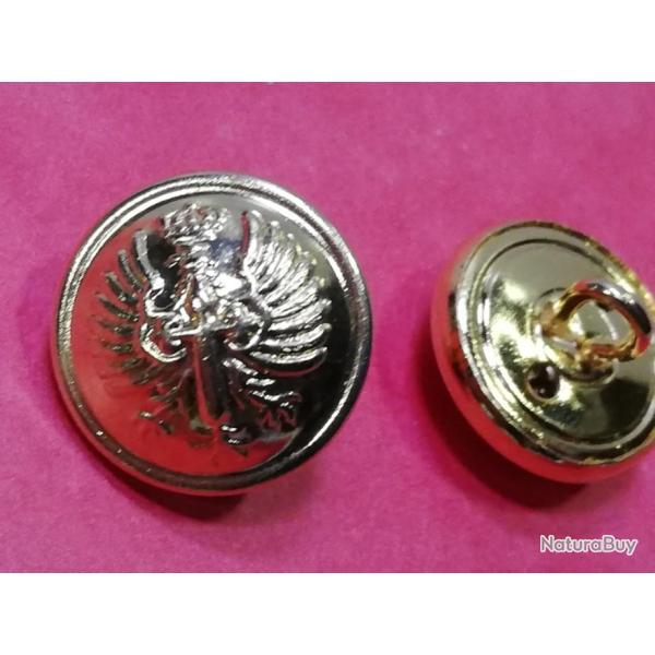 bouton uniforme franquiste ARMEE ESPAGNOLE 1960/80 EJERCITO FRANCO PM revers dor�