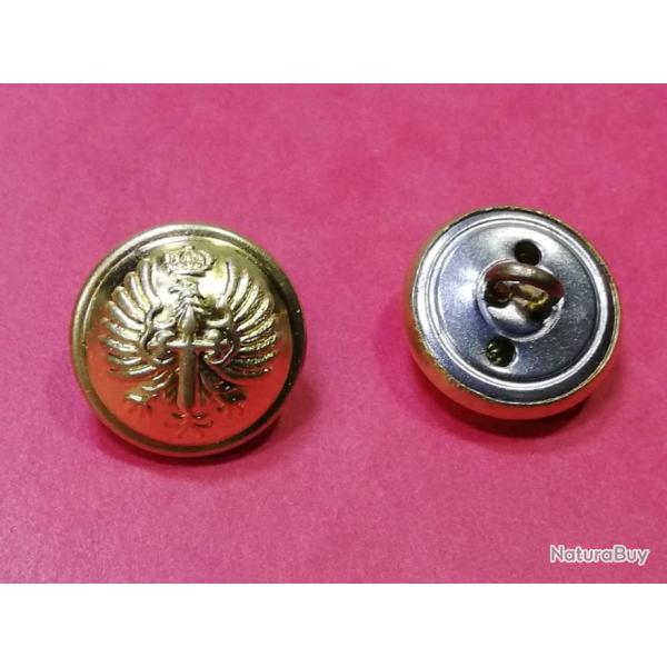 bouton uniforme franquiste ARMEE ESPAGNOLE 1960/80 EJERCITO FRANCO PM revers chrom�