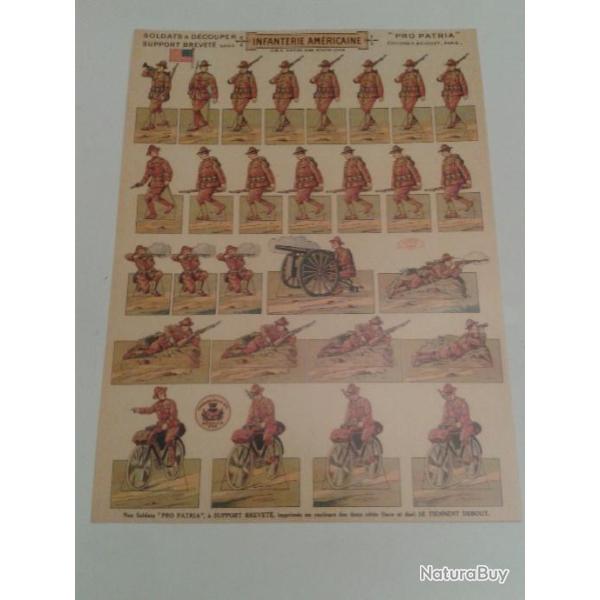Planche Soldats � d�couper PRO PATRIA - Infanterie Am�ricaine