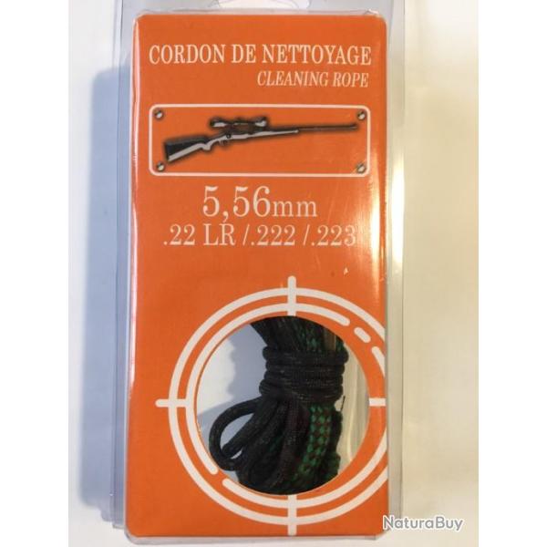 Cordon de nettoyage PISTEURS Calibre 5,56 mm (22 LR, 222,223)