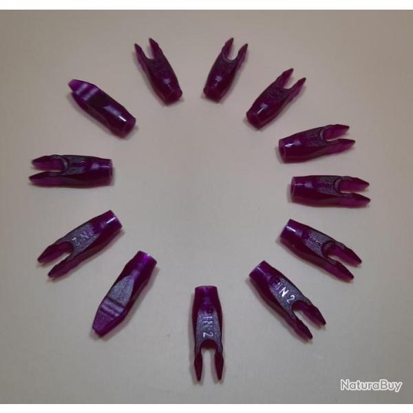 Lot de 12 Encoches Pin #2 Beiter Large Asym�trique Violet #80