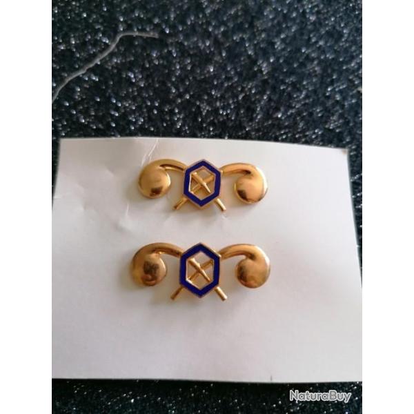 Lot de collars officier armee us CHIMICAL original