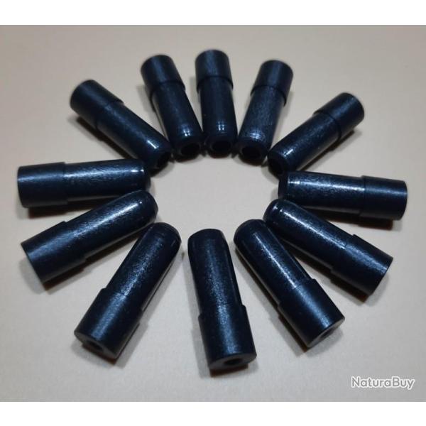 Lot de 12 Talons plats en plastique 2216 Noir AAE pour Trait Arbal�te