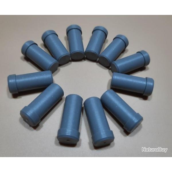 Lot de 12 Talons plastique Gris Clair 1916 pour Trait Arbalte