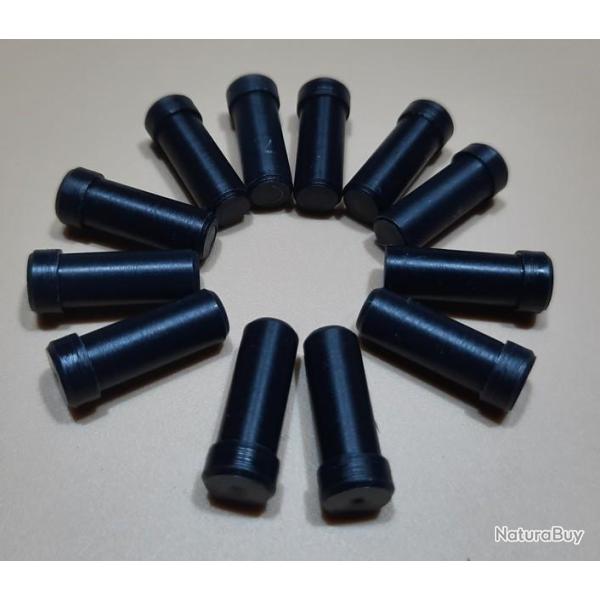 Lot de 12 Talons plastique Noir 1616 pour Trait Arbalte