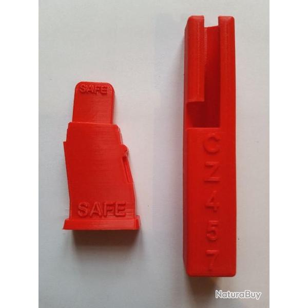 ETUI DE CULASSE rouge + DRAPEAU DE TIR pour CZ 457