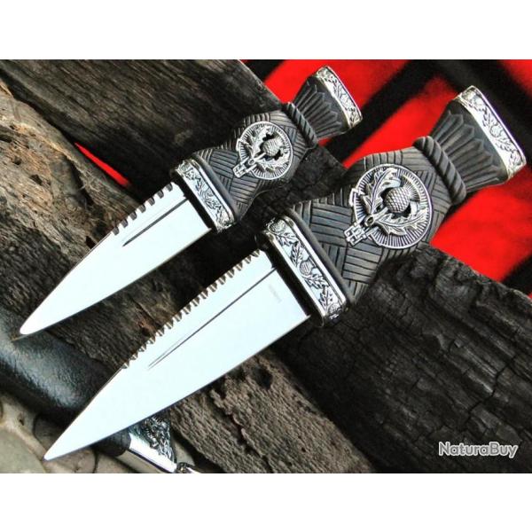 Set de 2 Couteaux Scottish Dirk Reproduction Scottish SCIAN DUBH 2 Piece Dagger CN210928