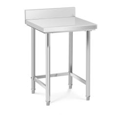 Table de travail cuisine professionnelle acier inox 64 x 64 cm avec dosseret capacit&eacute; de charge de