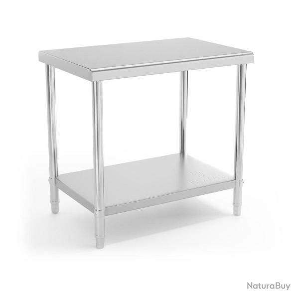 Table de travail cuisine professionnelle acier inox 90 x 60 cm capacit� de charge de 210 kg 14_0003