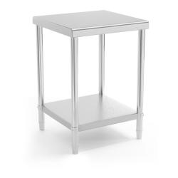 Table de travail cuisine professionnelle acier inox 60 x 60 cm capacité de charge de 150 kg 14_0003