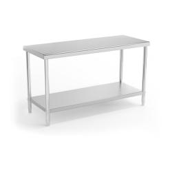 Table de travail cuisine professionnelle acier inox 150 x 60 cm capacit&eacute; de charge de 230 kg 14_000
