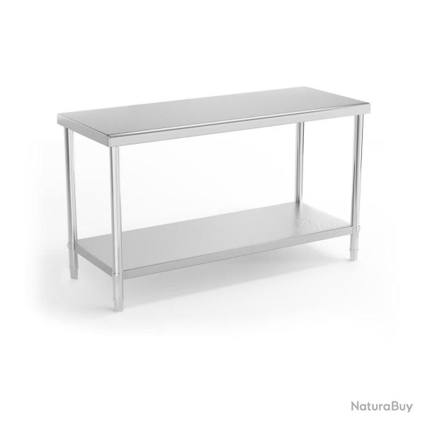 Table de travail cuisine professionnelle acier inox 150 x 60 cm capacit� de charge de 230 kg 14_000