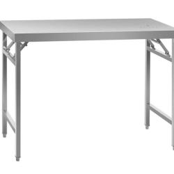 Table de travail cuisine professionnelle acier inox pliable 120 x 60 cm 14_0003706