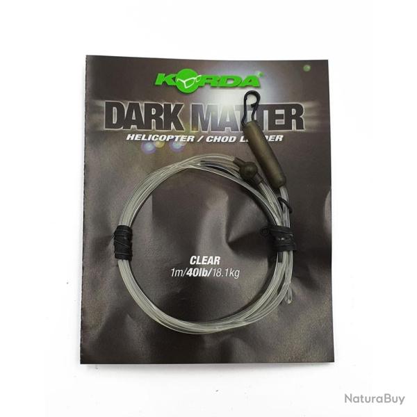 Dark Matter Leader Heli Clear 40lb Korda