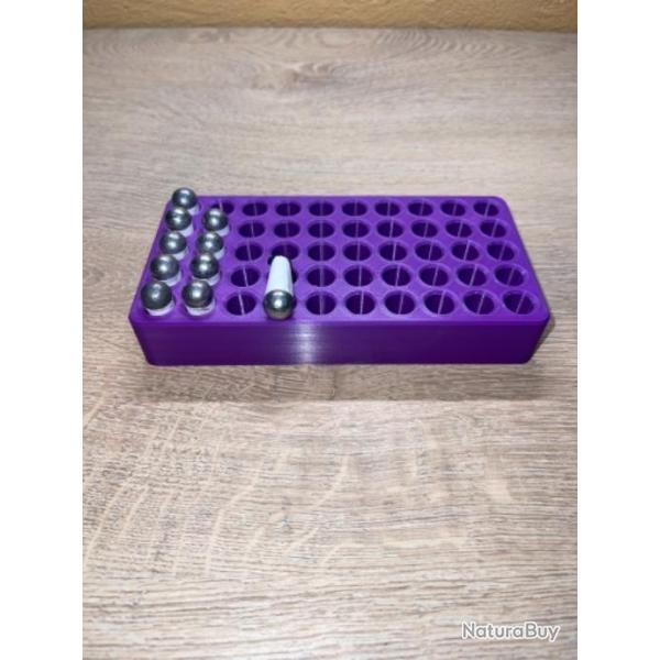 Plateau de rechargement violet optimis� pour les cartouches papier � poudre noire 44 / 36