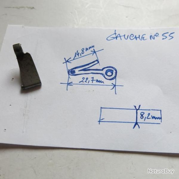 VENDU PAR CUIRASSIER11 N� 55 RESSORT RETOUR DE DETENTE SUR PLATINE (GAUCHE) FUSILS ANCIENS A CHIENS