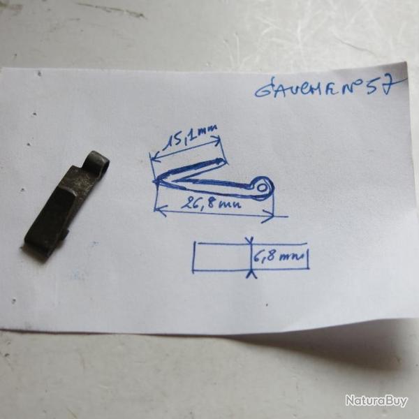 VENDU PAR CUIRASSIER11 N� 57 RESSORT RETOUR DE DETENTE SUR PLATINE (GAUCHE) FUSILS ANCIENS A CHIENS