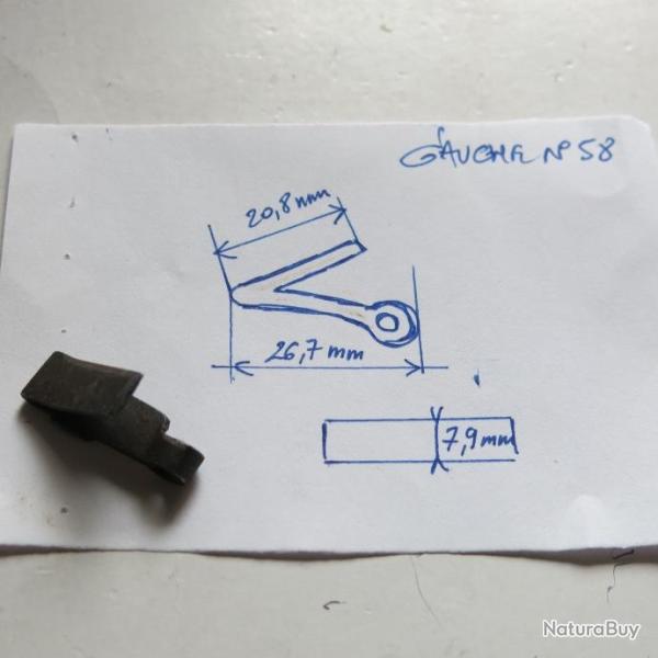 VENDU PAR CUIRASSIER11 N� 58 RESSORT RETOUR DE DETENTE SUR PLATINE (GAUCHE) FUSILS ANCIENS A CHIENS