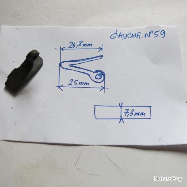 VENDU PAR CUIRASSIER11 N� 59 RESSORT RETOUR DE DETENTE SUR PLATINE (GAUCHE) FUSILS ANCIENS A CHIENS