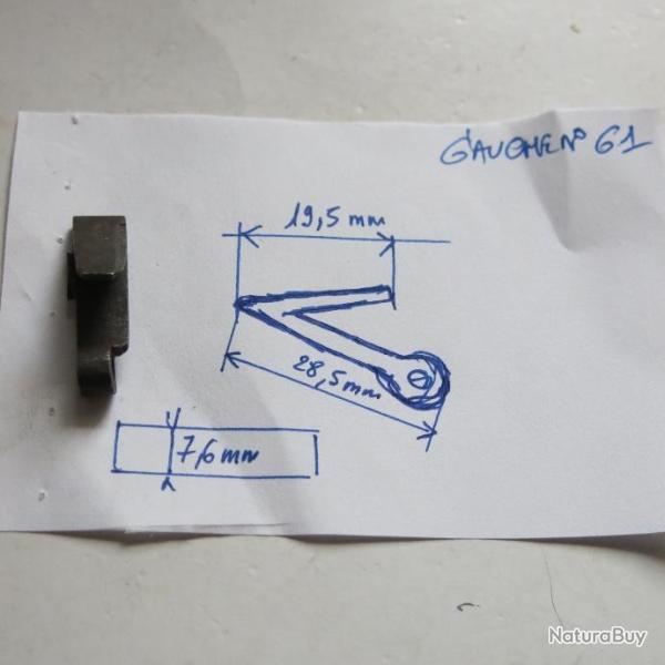 VENDU PAR CUIRASSIER11 N� 61 RESSORT RETOUR DE DETENTE SUR PLATINE (GAUCHE) FUSILS ANCIENS A CHIENS