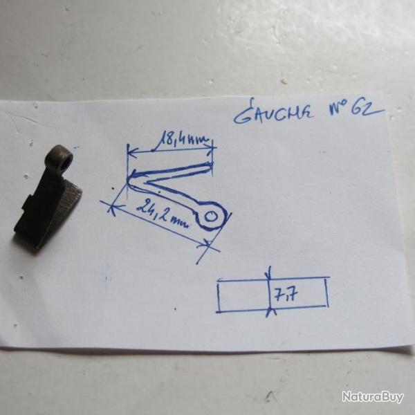 VENDU PAR CUIRASSIER11 N� 62 RESSORT RETOUR DE DETENTE SUR PLATINE (GAUCHE) FUSILS ANCIENS A CHIENS