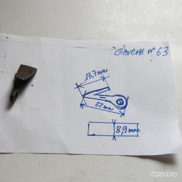 VENDU PAR CUIRASSIER11 N� 63 RESSORT RETOUR DE DETENTE SUR PLATINE (GAUCHE) FUSILS ANCIENS A CHIENS