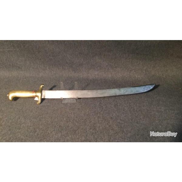 glaive dague Italien infanterie mod1843 royaume Italie Risorgimento Garibaldi